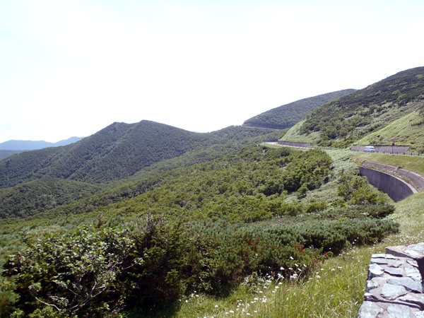 知床峠から見た羅臼側