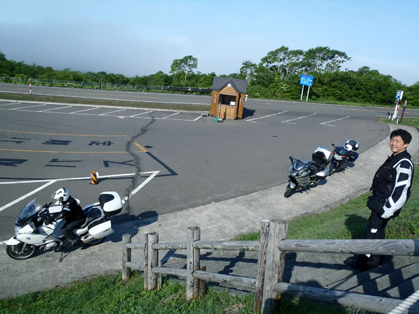 摩周湖の駐車場