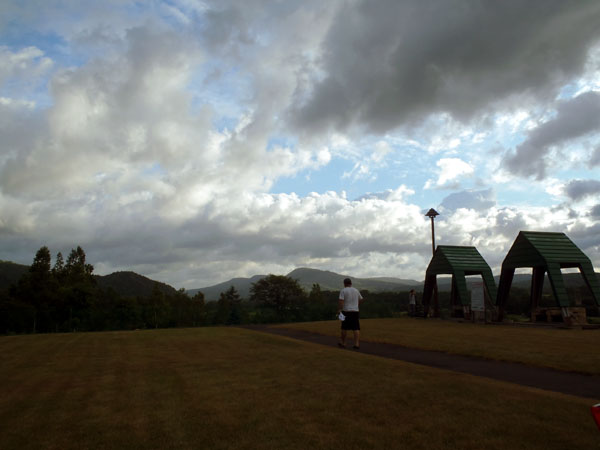 天塩川キャンプ場の朝