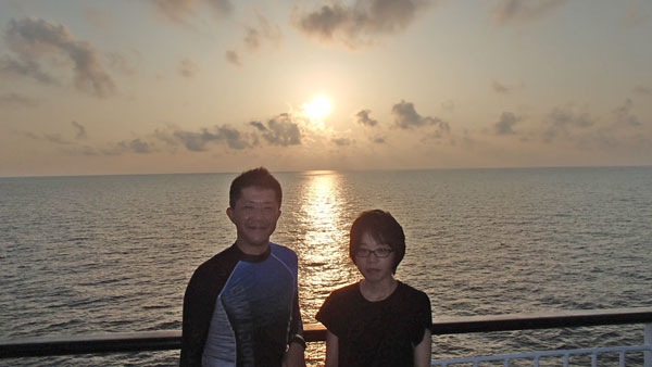 ひかりと２人で記念撮影