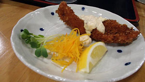 民宿あづまの夕食