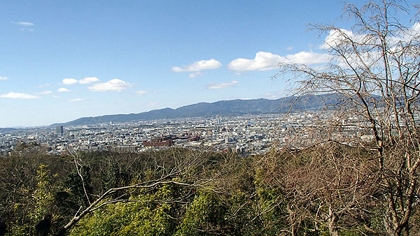 京都市街が一望出来ました