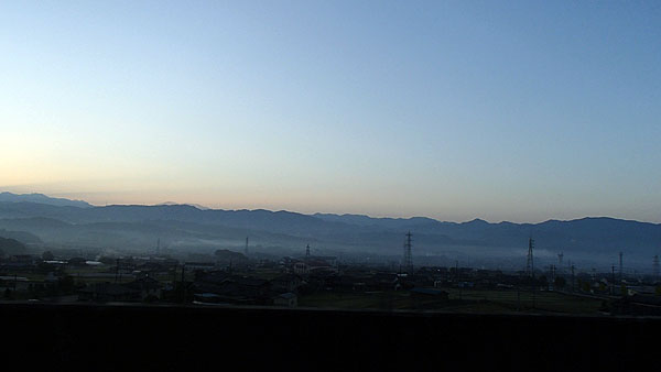 南阪奈道路を走行中に見えた景色