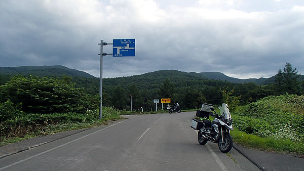 斜里の直線道路終点