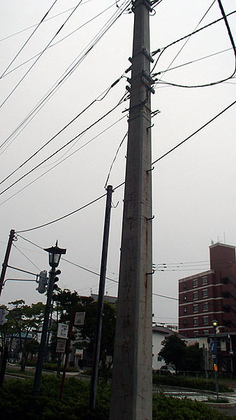 日本最古のコンクリート電柱